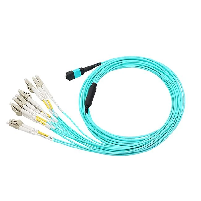 Патч-корд 1м MTP LC UPC Дуплекс 8 волокон OM3